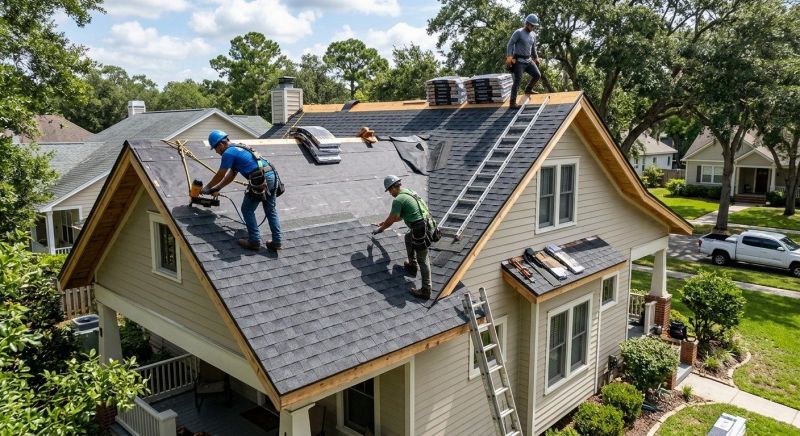 Asphalt Roof Installation For Residential Buildings