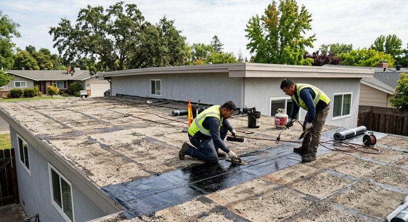 Flat Roof Problems Solved With Torchdown Roof Repair