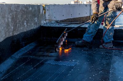 Tar Torchdown Roof Repair